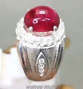 Cincin Perak Batu Ruby